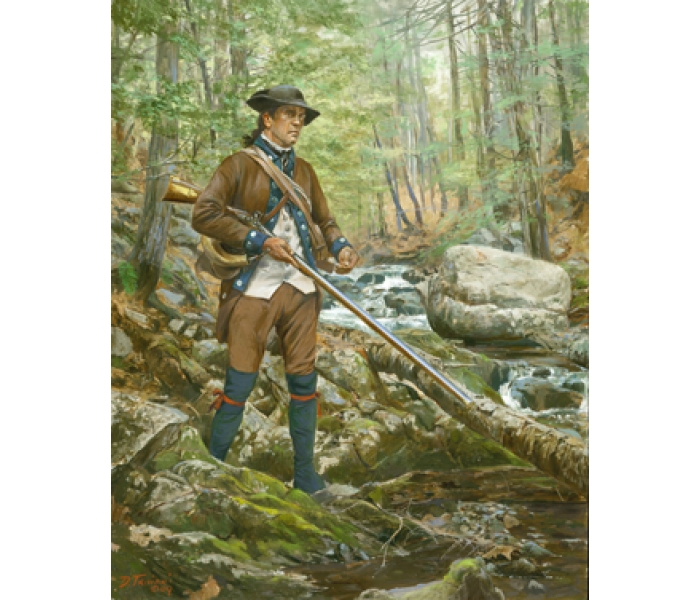WBritain presents The Art of Don Troiani Crockett's Western Battalion, Virginia State Forces, 1780-1781