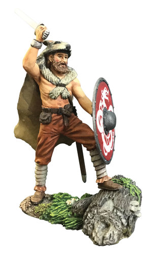 WBritain 62119 Augnarr, Viking Warrior Attacking Wearing Wolfskin No.1 Wrath of the Northmen