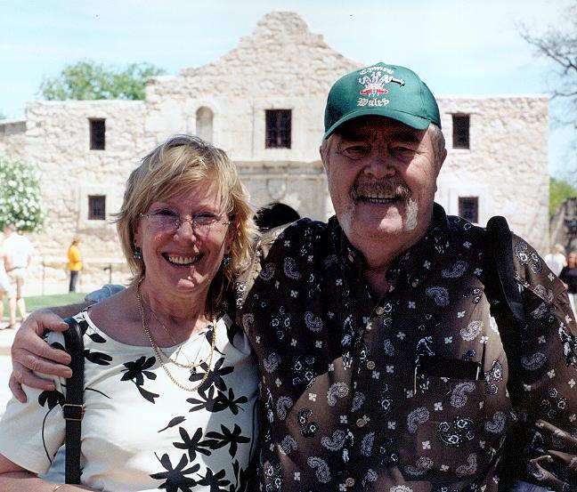 Len and Valerie at the Alamo